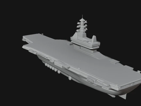 Aircraft Carrier Model Design 4 - 3D Print Model 3D Print Model