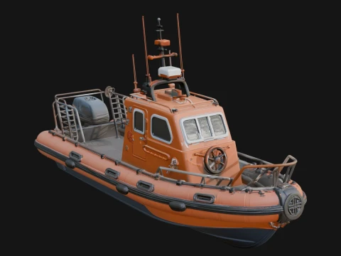 Rescue Boat Model Design 5 - 3D Print Model 3D Print Model