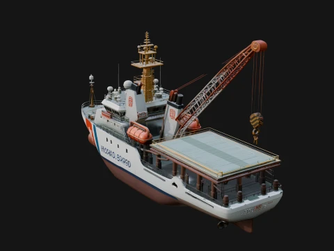 Coast Guard Cutter Model Design 2 - 3D Print Model 3D Print Model