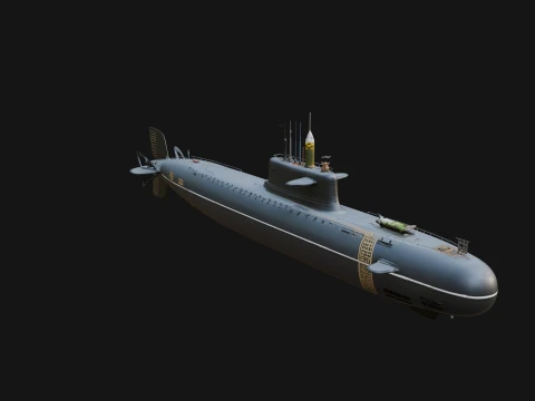 Military Submarine Model Design 22 - 3D Print Model 3D Print Model