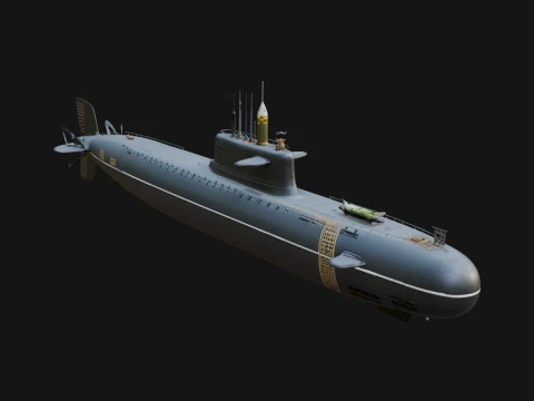 Diseño de modelo de submarino militar 22 - Modelo de impresión 3D Modelo de impresión 3D