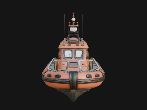 Rescue Boat Model Design 6 - 3D Print Model 3D Print Model