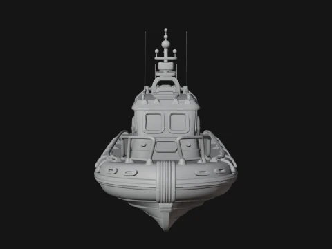 Rescue Boat Model Design 6 - 3D Print Model 3D Print Model