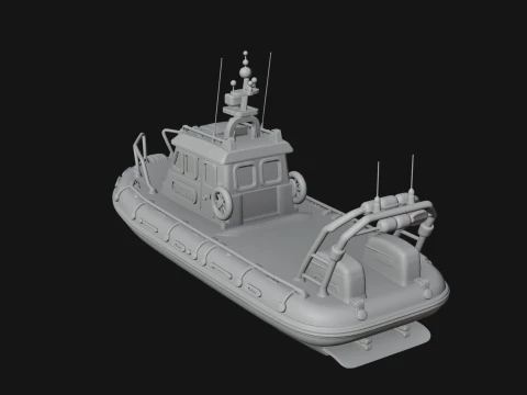 Rescue Boat Model Design 6 - 3D Print Model 3D Print Model