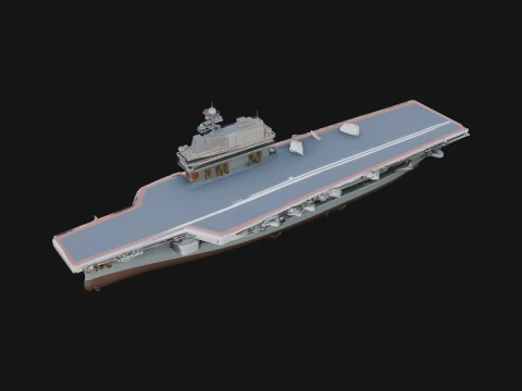 Aircraft Carrier Model Design 5 - 3D Print Model 3D Принт Модель