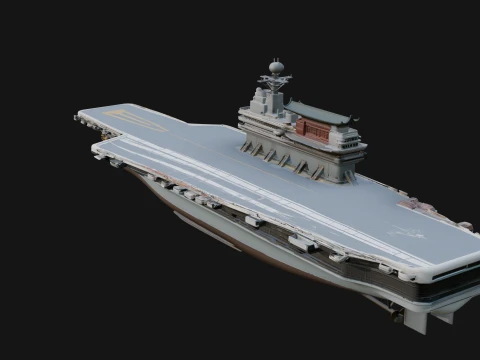 Aircraft Carrier Model Design 6 - 3D Print Model 3D Print Model