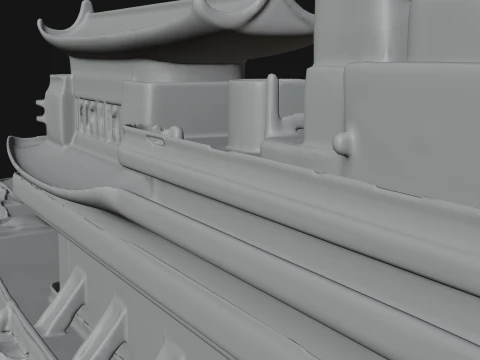 Aircraft Carrier Model Design 6 - 3D Print Model 3D Print Model
