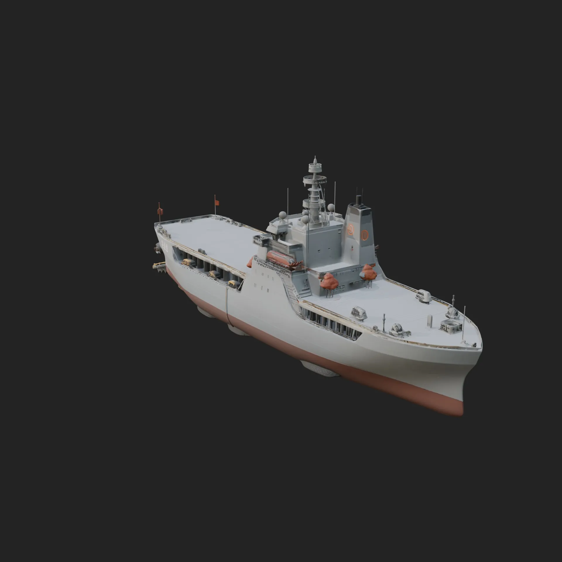 Landing Craft Model Design 3 - 3D Print Model 3D Print Model .c4d .max .obj .3ds .fbx .stl .blend