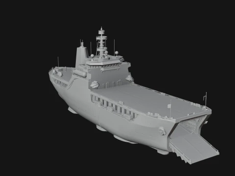 Landing Craft Model Design 3 - 3D Print Model 3D Print Model