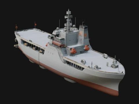 Landing Craft Model Design 3 - 3D Print Model 3Dプリントモデル