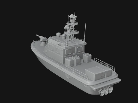 Patrol Boat Model Design 8 - 3D Print Model 3D Print Model