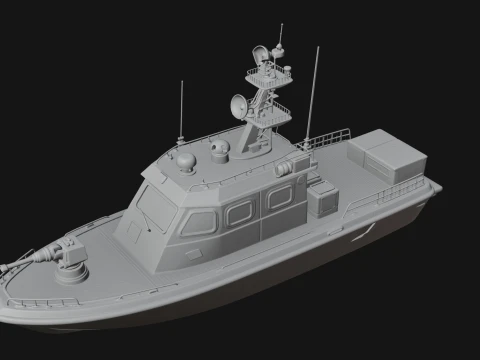 Patrol Boat Model Design 8 - 3D Print Model 3D Print Model