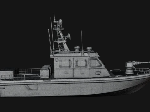 Patrol Boat Model Design 8 - 3D Print Model 3D Print Model