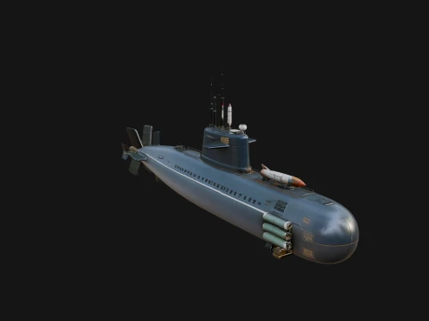 Military Submarine Model Design 25 - 3D Print Model 3D Print Model