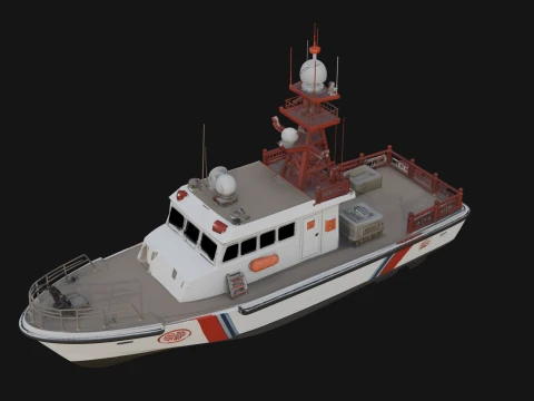 Patrol Boat Model Design 10 - 3D Print Model 3D printmodel