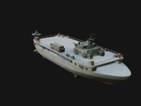 Landing Craft Model Design 4 - 3D Print Model 3D Print Model