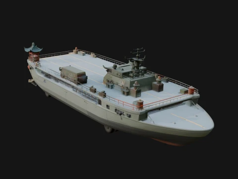 Landing Craft Model Design 4 - 3D Print Model 3D printmodel