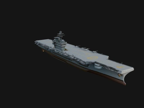 Aircraft Carrier Model Design 7 - 3D Print Model Modelo de Impressão 3D