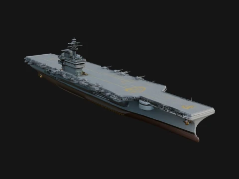 Aircraft Carrier Model Design 7 - 3D Print Model 3D Print Model