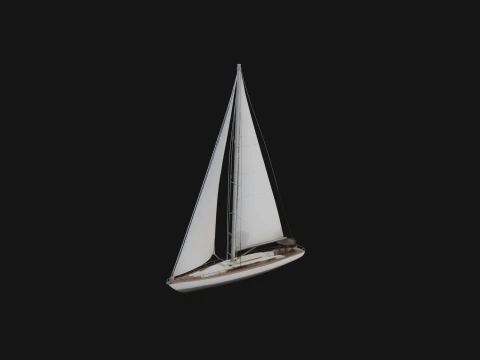 Sailing Yacht Model Design 4 - 3D Print Model 3D Baskı Modeli
