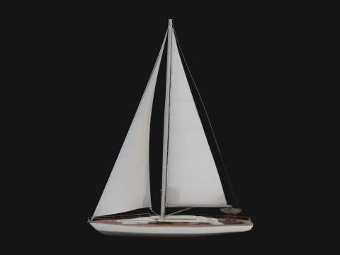 Sailing Yacht Model Design 4 - 3D Print Model 3D 프린트 모델