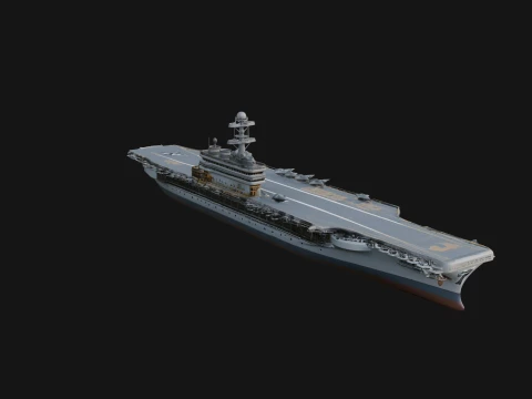 Aircraft Carrier Model Design 8 - 3D Print Model 3Dプリントモデル