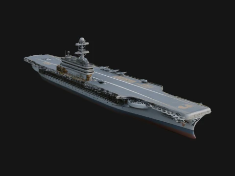 Aircraft Carrier Model Design 8 - 3D Print Model 3D Принт Модель