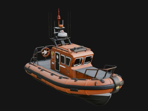 Rescue Boat Model Design 8 - 3D Print Model 3D Print Model