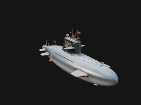 Military Submarine Model Design 27 - 3D Print Model 3D Print Model