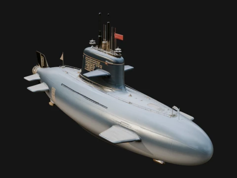 Military Submarine Model Design 27 - 3D Print Model Modelo de impresión 3D