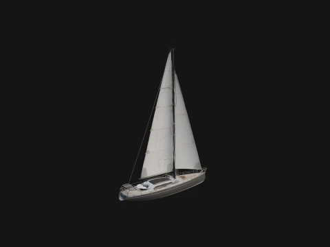 Sailing Yacht Model Design 5 - 3D Print Model 3D Print Model