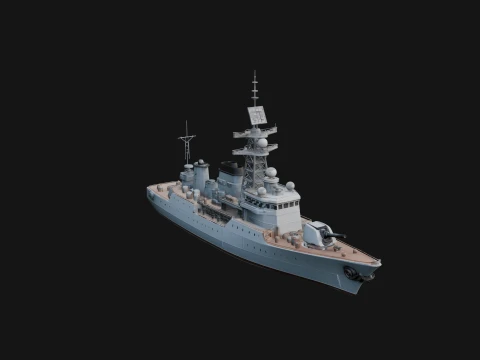 Battleship Model Design 12 - 3D Print Model 3D Принт Модель