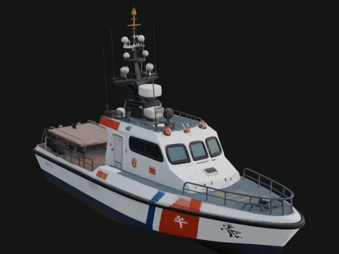Patrol Boat Model Design 11 - 3D Print Model Modello di stampa 3D