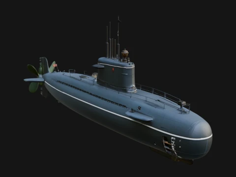 Military Submarine Model Design 28 - 3D Print Model Modelo de impresión 3D