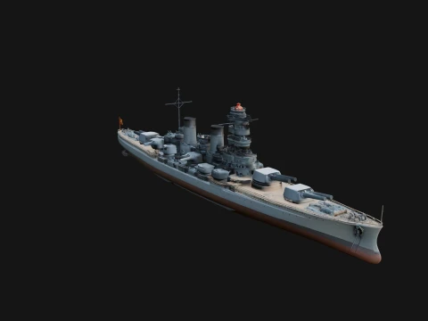 Battleship Model Design 14 - 3D Print Model 3D Принт Модель