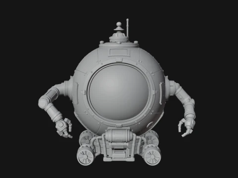 Steampunk Submersible Model Design 25 - 3D Print Model 3D Print Model