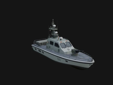 Patrol Boat Model Design 12 - 3D Print Model 3D printmodel