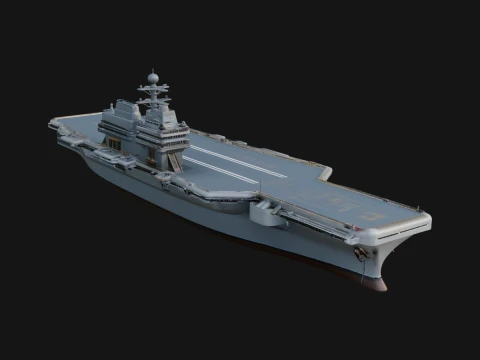 Aircraft Carrier Model Design 10 - 3D Print Model Modèles 3D en vedette
