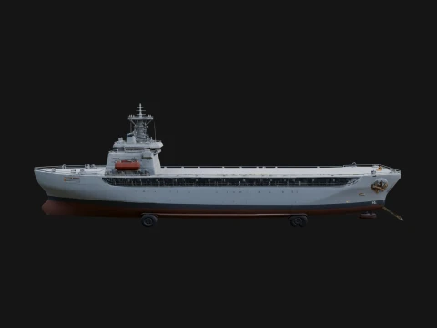 Landing Craft Model Design 6 - 3D Print Model Modèles 3D en vedette