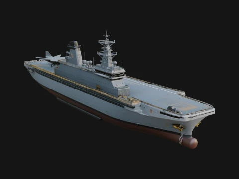 Aircraft Carrier Model Design 13 - 3D Print Model 3D Print Model