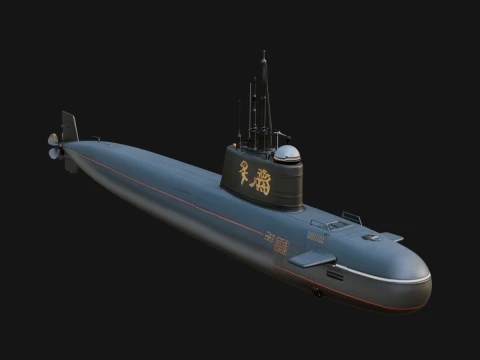 Military Submarine Model Design 37 - 3D Print Model Modelo de impresión 3D