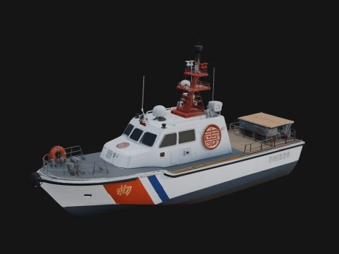 Patrol Boat Model Design 15 - 3D Print Model 3D printmodel