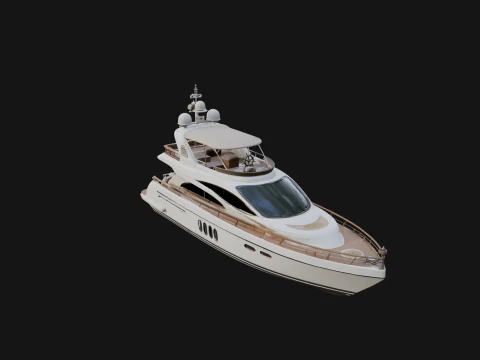 Motor Yacht Model Design 1 - 3D Print Model Modelo de impresión 3D