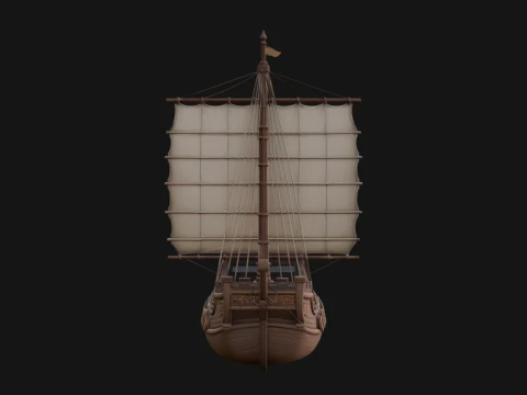 Chinese Junk Ship Model Design 25 - 3D Print Model 3D Druckmodell