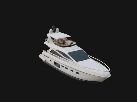 Motor Yacht Model Design 3 - 3D Print Model Modelo de Impressão 3D
