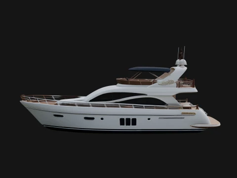 Motor Yacht Model Design 4 - 3D Print Model 3Dプリントモデル
