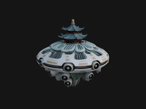 Sci Fi VTOL Craft Model Design 41 - 3D Print Model 3D Print Model
