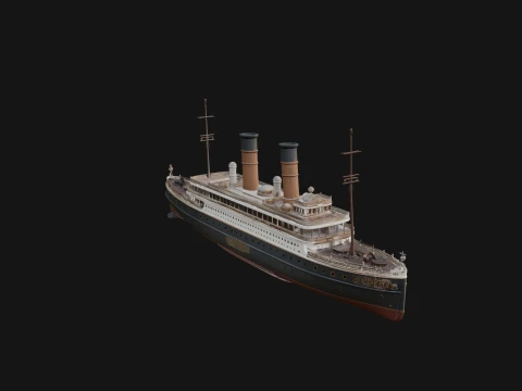 Cruise Ship Model Design 24 - 3D Print Model Modello di stampa 3D