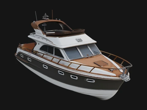 Motor Yacht Model Design 8 - 3D Print Model 3D printmodel
