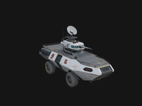 Armored Security Truck Model Design 25 - 3D Print Model 3D Print Model